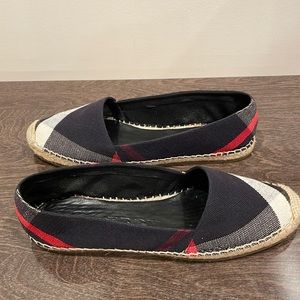 Burberry Monogram Cotton Espadrilles